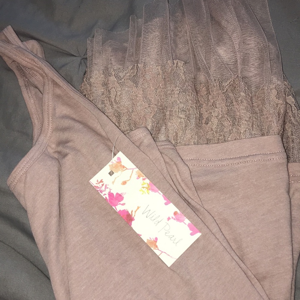 tank top bottom lace